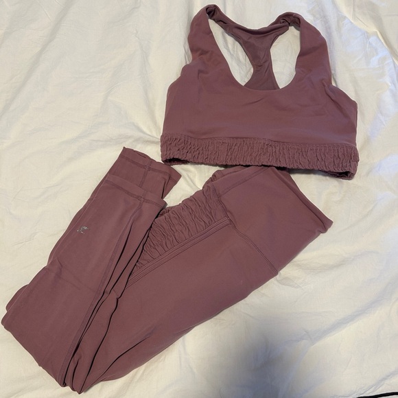 Glyder Purple Legging and Sports Bra Set - Picture 1 of 5